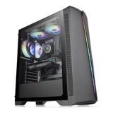 Gabinete Thermaltake Tt H350 Tg Rgb Vidrio Templado Gamer Pc