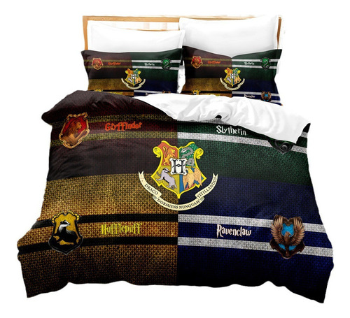 Funda Nórdica Estampada Harry Potter 3 Piezas