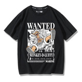 Camiseta Camisa Anime Piece Wanted Nika Luffy Gear 5