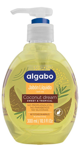 Algabo Jabon Liquido Coconut Dream X 300ml Sweet Tropical