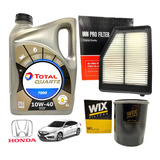 Kit Service Aceite Total 7000 + Filtros Honda Civic 1.8 16v