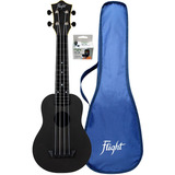 Ukulele Soprano Flight  Tus35 Pack Con Funda Y Afinador Msi