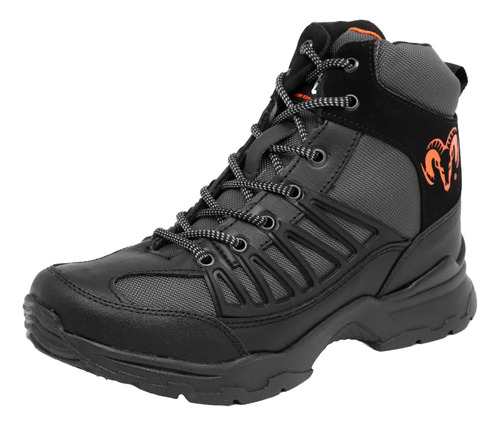 Bota Botin De Trabajo Para Hombre Ram 9546 Negro