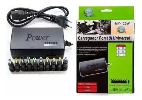 Carregador Portátil Universal Para Notebook My-120w