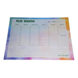 Planner Semanal / Organizador A4 - 54 Hojas - (nº8)