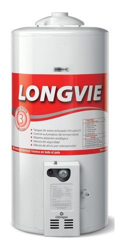 Termotanque Longvie 75 Lts T3075p Sensor Multigas