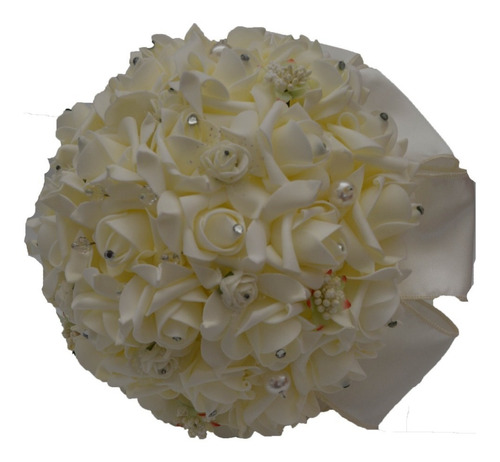 Ramo De Novia Ivory  Mediano 20 Cm