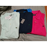 4 Camisas Tipo Polo Lacoste Scapino Purificación Garcia #xxl