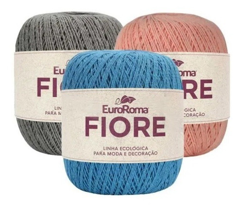 Kit 10 Barbante Fiore N°2 8/4 Fios 500m A Escolha Euroroma