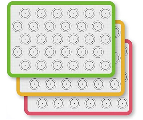 Molde Tapete De Horno Macarrones Repostería 42x30 Silicona