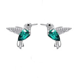 Broquel Modelo Colibrí Para Mujer 100% Plata Colores