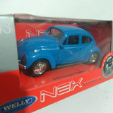 Welly Volkswagen Beetle Bocho Azul Escala 1:43