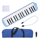 Instrumento De Teclado Melodica, 32 Key Abs Wind, Blanco Y N