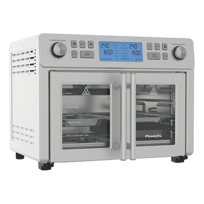 Horno Eléctrico con Freidora de Aire 24L PowerXL Gris Puertas Francesas | Meses sin interés