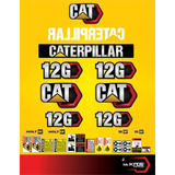 Calcomanías Para Maquinaria 12g Motoconformadora Cat