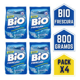 Detergente En Polvo Bio Frescura 800 Gr X4 Campos De Hielo