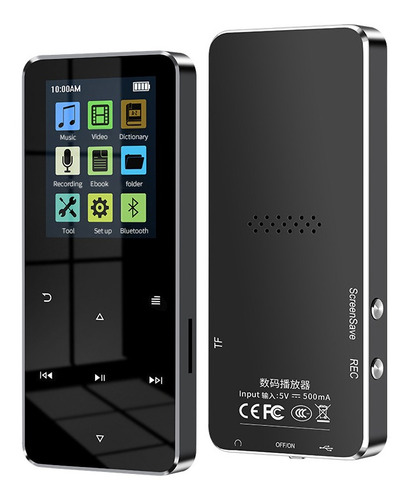 Reproductor Mp4 8 Gb Con Bluetooth 5.0 Hifi Player