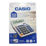 Calculadora Escritorio Casio Dc-12m 12 Digitos Grande Dual Color Plateado