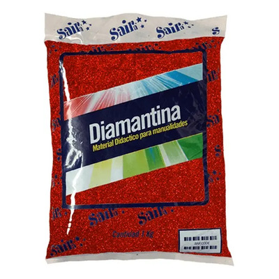 Diamantina Fina Saira 1 Kilo Varios Colores Color Rojo | Meses sin interés