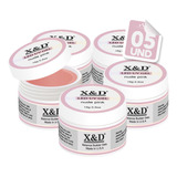 Kit 5 Gel Xed Alongamento Unha 15gr Led Uv Acrigel Original