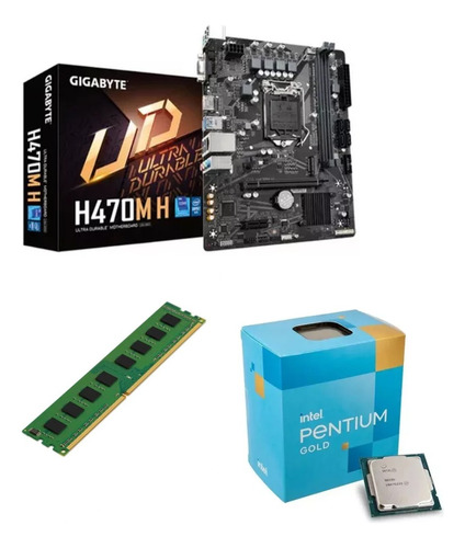 Combo Actualizacion Gigabyte H470m-h Intel G6405 16gb 2666