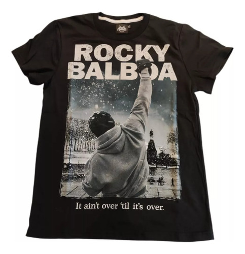 Remera Rocky Balboa Recargada Algodon Premium