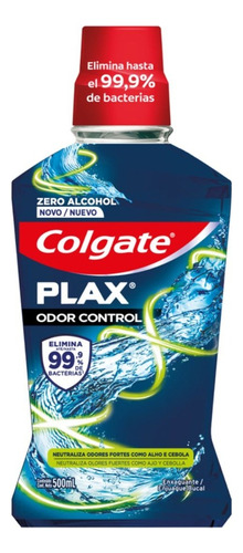 Colgate Plax Enjuague Bucal Odor Control Zero Alcohol 500ml