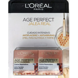 Crema Facial Loréal Age Perfect Jalea Real 2 Pzs De 50ml C/u