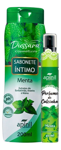 Kit Sabonete Íntimo E Perfume Spray Calçinha Menta - Apinil