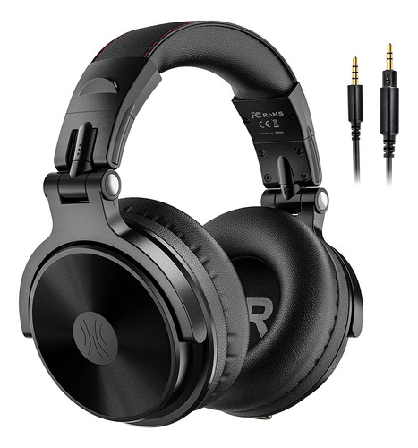 Audífonos Oneodio, Negro/bluetooth/80 Hs De Uso