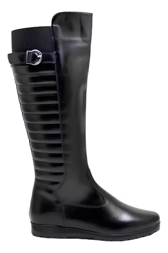 Bota Montaria Cano Longo Preto Feminina Mooncity