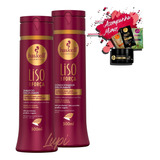  Kit Haskell Liso Com Força Shampoo E Condicionador 300ml