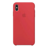 Capa Capinha Silicone Case Compatível iPhone XS Cor Vermelho