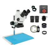 Microscópio Trinocular Eakins 7-50x Completo Com Câmera 38mp