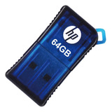  Pendrive Hp 64gb V165w 2.0 Azul