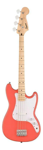 Squier Sonic Bronco Bass, Tahitian Coral, Bajo Eléctrico Cantidad De Cuerdas 4 Color Coral Orientación De La Mano Diestro