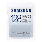 Samsung Evo Plus Memoria Sd 128gb Uhs 3 Clase 10 130mb/s