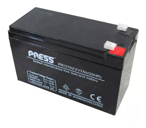 Bateria Acumulador De Gel 12v 7a  Plomo Acido 7ah/20hr