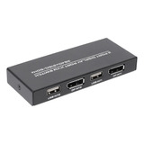 Conmutador Kvm Displayport, Conmutador Usb 4k @60hz Dp Para