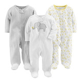 Ropa Para Bebé Paquete 3 Pijamas Para Dormir Talla Preemie