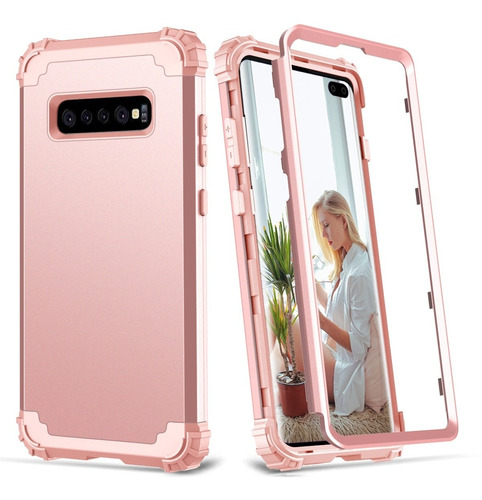 Funda Case Samsung S10/s10 Plus Uso Rudo 3 En 1 