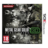 Metal Gear Solid 3d Snake Eater Nintendo 3ds Juego Físico