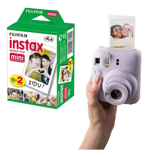 Câmera Instax Mini 12 Fotografias Instantâneas Com 20 Pose