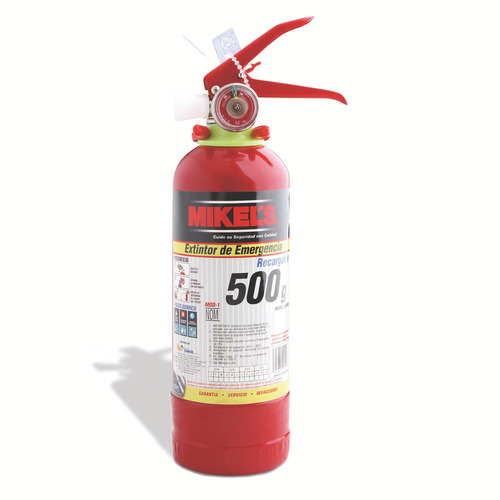 Extintor De Emergencia Recargable 500 Gramos Mikels