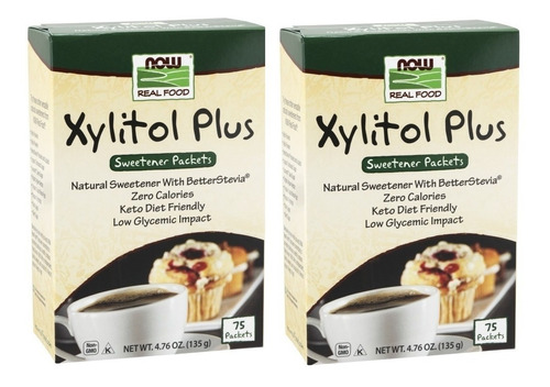 Xylitol Plus Endulzante S/calorías Dieta Keto 75pc 2x135g
