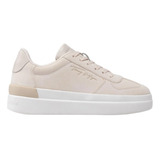 Tenis Tommy Hilfiger De Gamuza Color Beige 100% Original