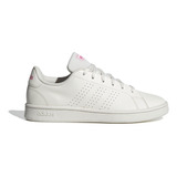 Tenis adidas Advantage Base Casual Mujer Color Chalk White/chalk White/pulse Magenta Diseño De La Tela Liso Talla 25 Mx