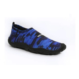 Zapato Acuatico Svago Modelo Camuflaje Color Azul