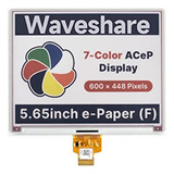 Pantalla E-paper E-ink 5.65puLG Colorida Para Raspberry Pi