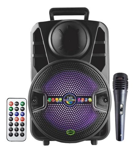 Caixinha Som Potente Portátil Bluetooth 1000w Pmpo + Mic